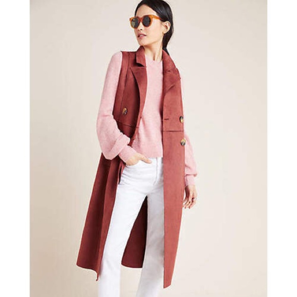 Anthropologie Tandy Longline Utility Vest